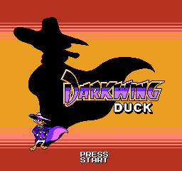 Darkwing Duck title screen for NES